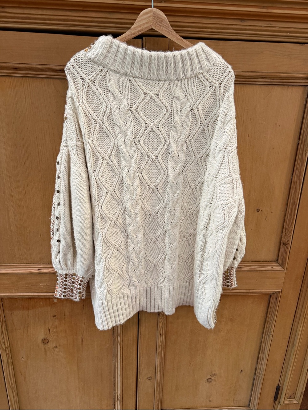 Free People Gilded Cable Sweater - Picture 5 of 6